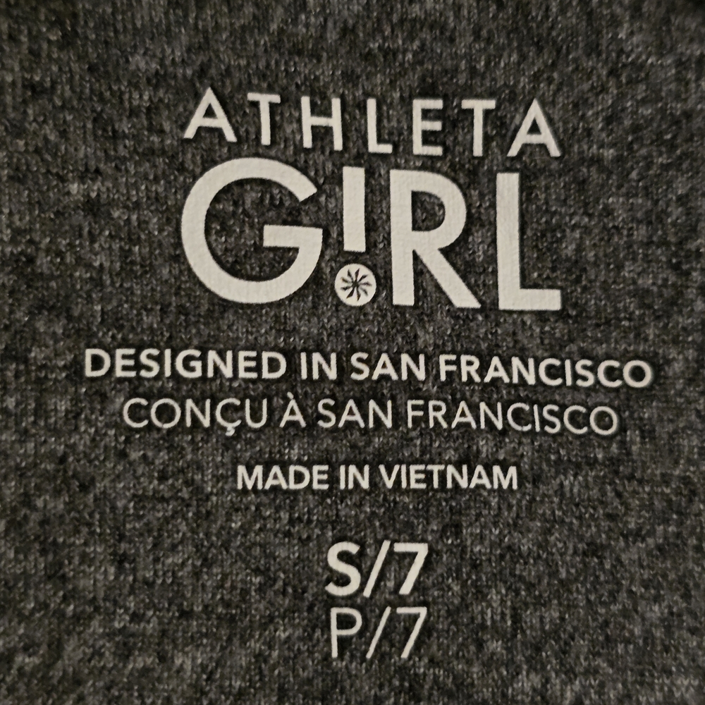 Athleta Girls Bomber Jacket Fall Sporty Crop Size 7 - Picture 3 of 8